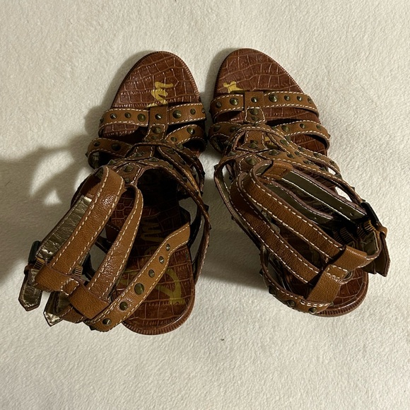 Sam Edelman women’s size 8.5 brown heeled strappy sandals. - Picture 2 of 9